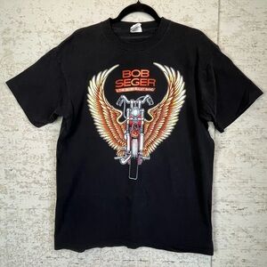 Rare Vintage Bob Seger Single Stitch 1996 Tour Tee Large